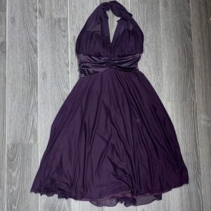 Chic Backless Purple Dress Brand: David Bridal studio